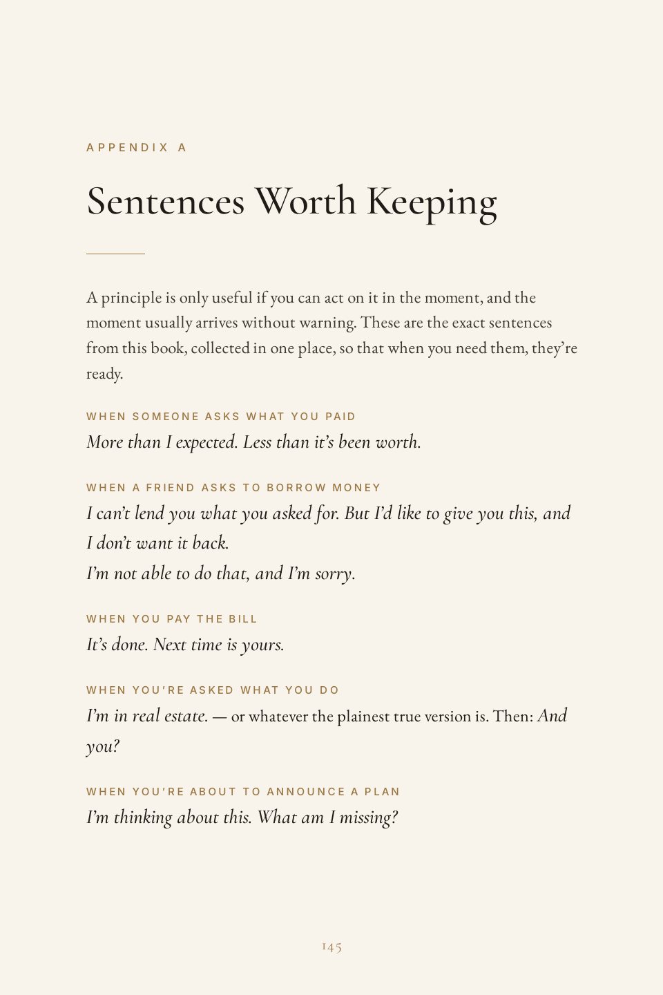 Appendix A